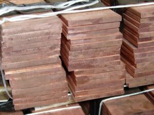 Медная плита горячекатаная 1000 мм 250 мм 33 мм М1 ГОСТ 1173-2006