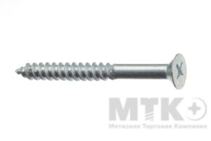 Шурупы с потайной головкой ГОСТ 1145 оцинкованные (6,0 x 70)